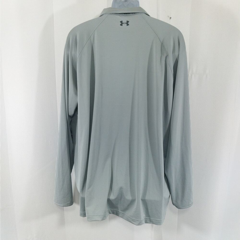 NWT! UNDER ARMOUR! MOTTLED GRAY ALL SEASON GEAR, DRY & LIGHT GOLF SHIRT! SZ 2XL - Picture 7 of 11